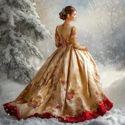 Extravagant Holiday Gown