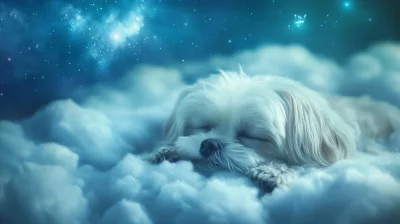 Dreamy Shih Tzu in the Clouds