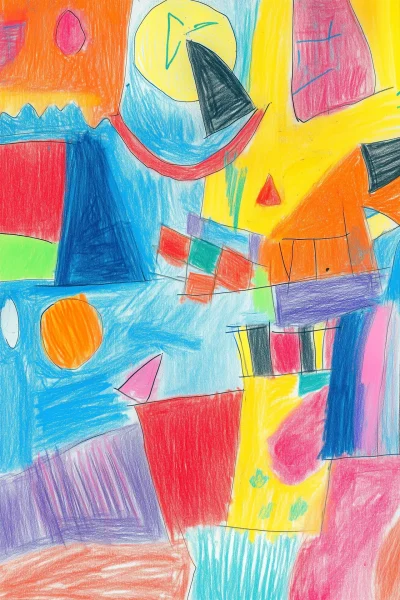 Child’s Crayon Drawing