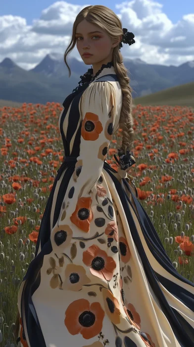 Girl in Traditional Ukrainian Dress