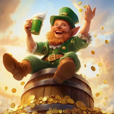 Cheerful Leprechaun Celebration