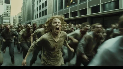 Zombies Attacking an Office