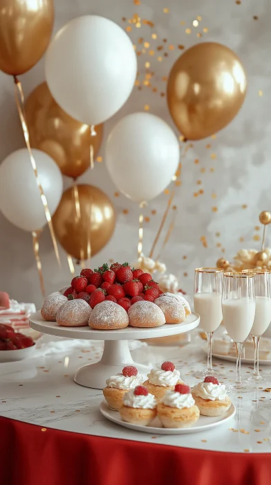 Festive Pastry Display