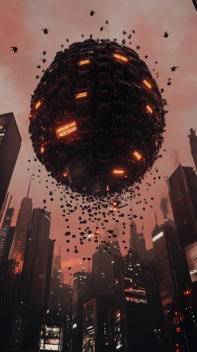 Futuristic Drone Hive