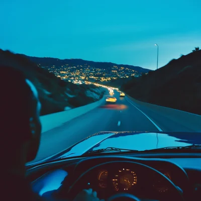 Night Ride in a Ferrari