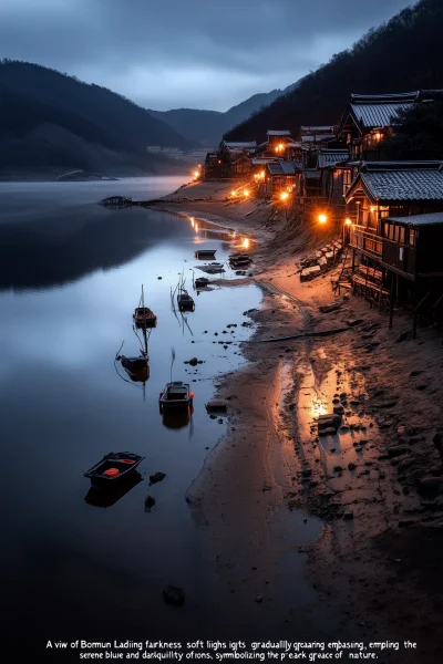 Tranquil Night at Bomun Lake