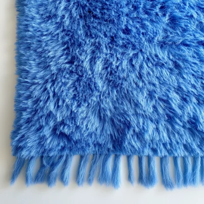 Blue Shaggy Rug