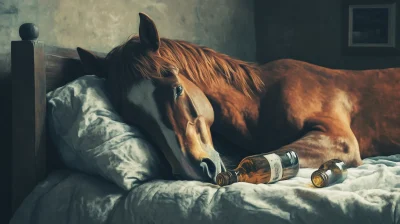 Horse in Bed