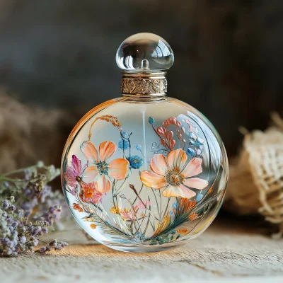 Floral Perfume Bottle