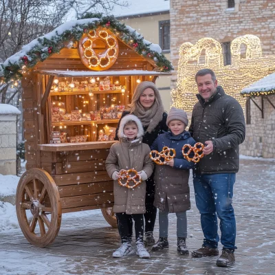 Joyful Family at Christmas