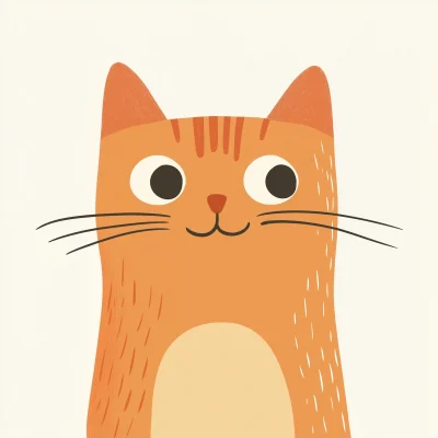 Funny Sweety Cat Vector