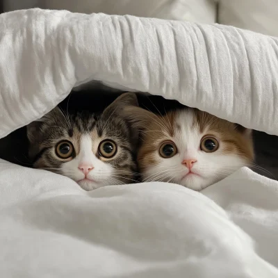 Cute Kitties Hiding