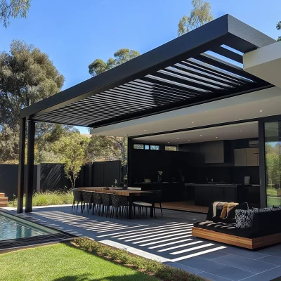 Louvered Roof Pergola