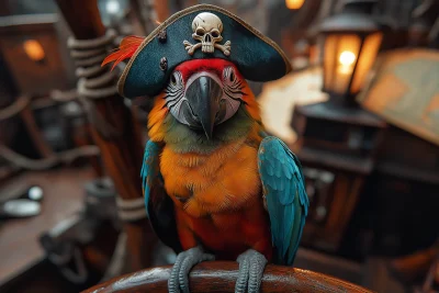 Quirky Pirate Parrot