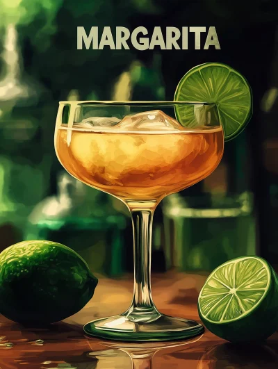 Margarita Cocktail Illustration