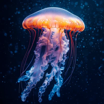 Long Orange Jellyfish