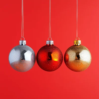 Christmas Baubles Closeup