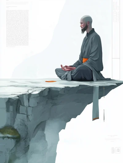 Taoist Priest in Meditation