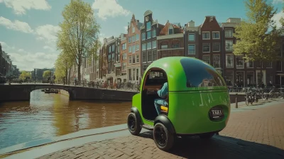 Green Tuk Tuk in Amsterdam