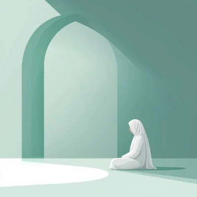 Muslim Prayer Illustration