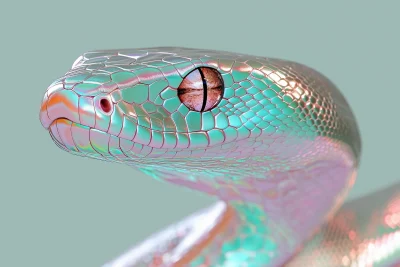 Realistic Snake Portrait