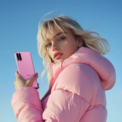 Young woman with smartphone