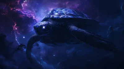 Celestial Turtle in Nebula