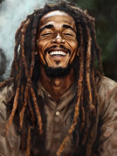 Portrait of Bob Marley