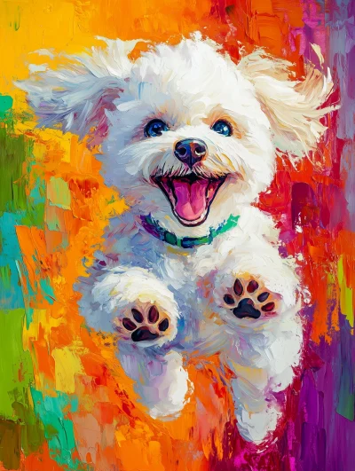 Happy Bichon Frise