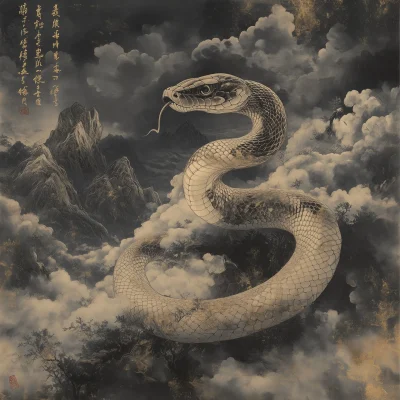 Flying Snake in Mountains