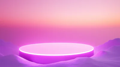 Futuristic Pink Neon Light