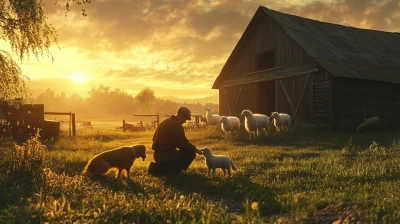 Heartwarming Farm Scene