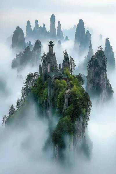 Floating Mountains in Zhangjiajie