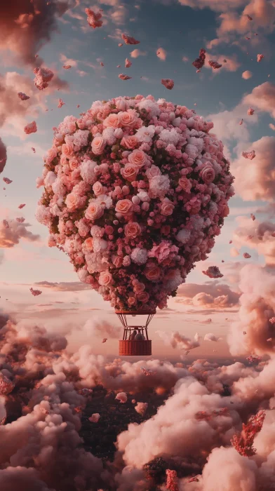 Floral Hot Air Balloon