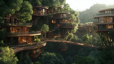 Tropical Tree House Village