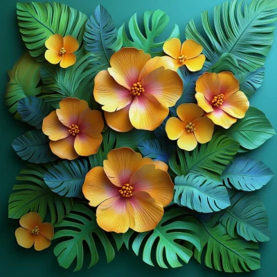 Tropical Flower Illustration