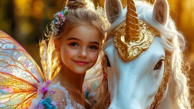 Fairy on Unicorn