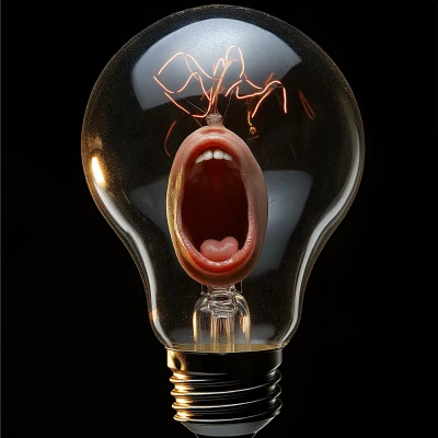 Yawning Light Bulb