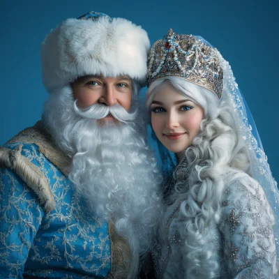 Santa Claus and Snow Maiden