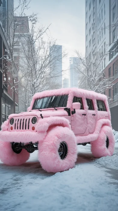 Whimsical Plush Jeep