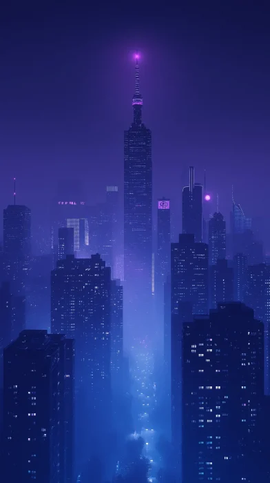 Ethereal City Skyline