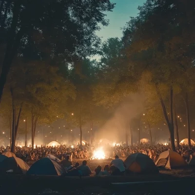 Cozy Campfire Gathering