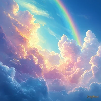 Colorful Rainbow Sky