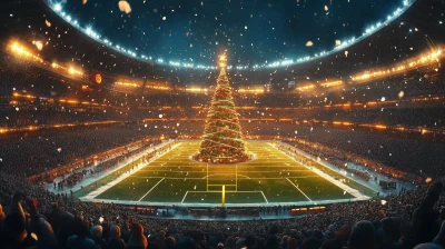 Christmas Football Field