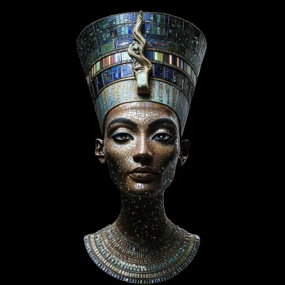 Queen Nefertiti Crystal Art