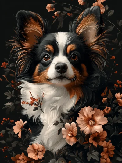 Cute Papillon Dogs