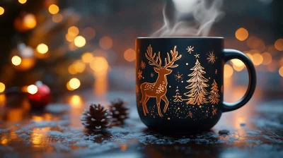 Decorative Hot Cocoa Mug