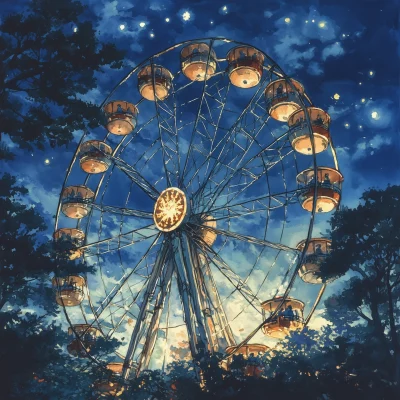 Colorful Ferris Wheel