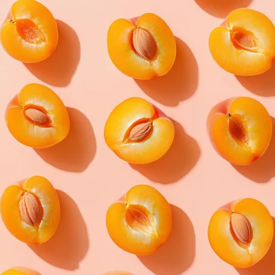 Juicy Apricot Flatlay