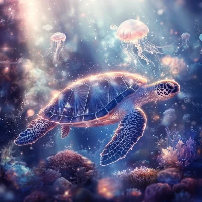 Dreamy Sea Turtle